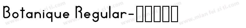 Botanique Regular字体转换